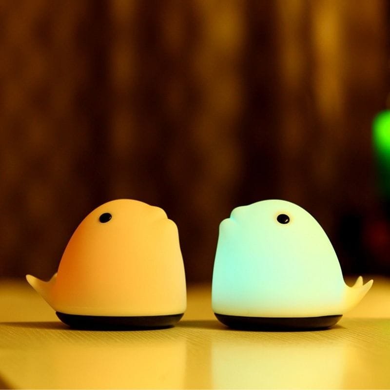 Veilleuse Baleine Rechargeable pour Rassurer les Enfants la Nuit 1 plusieurs veilleuse baleine rechargeable allumées