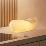 Lampe Baleine en Céramique - élégante Veilleuse Bébé