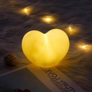 Lampe Coeur à Lumière Tamisee pour Détente et Relaxation