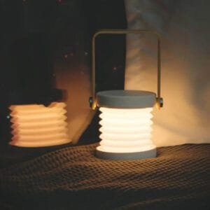 Lampe de Chevet Ado Design Pliable avec Poignée en Bois