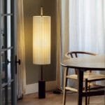 Lampe de Chevet Blanc en Bois Massif avec Led Intégrées