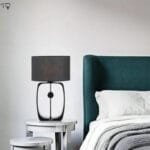 Lampe de Chevet Bois Design élégante et Artisanale en Tissu