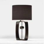 Lampe de Chevet Bois Design élégante et Artisanale en Tissu