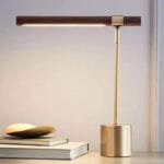 Lampe de Chevet Bois Industriel pour Bureau et Chambre