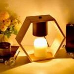 Lampe de Chevet Bois Naturel Hexagone pour un éclairage éco-responsable