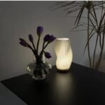 lampe de chevet bois socle avec controle smartphone elegante 887 1