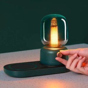 Lampe de Chevet Design Contemporain avec Chargeur Intégré