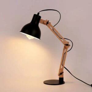 Lampe de Chevet Design en Bois Pliante pour Lecteurs