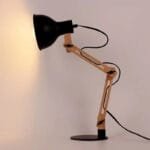 Lampe de Chevet Design en Bois Pliante pour Lecteurs