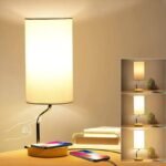 lampe de chevet design tactile avec port usb et lumiere douce 881 1