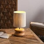 Lampe de Chevet en Bois D’acacia au Design épuré