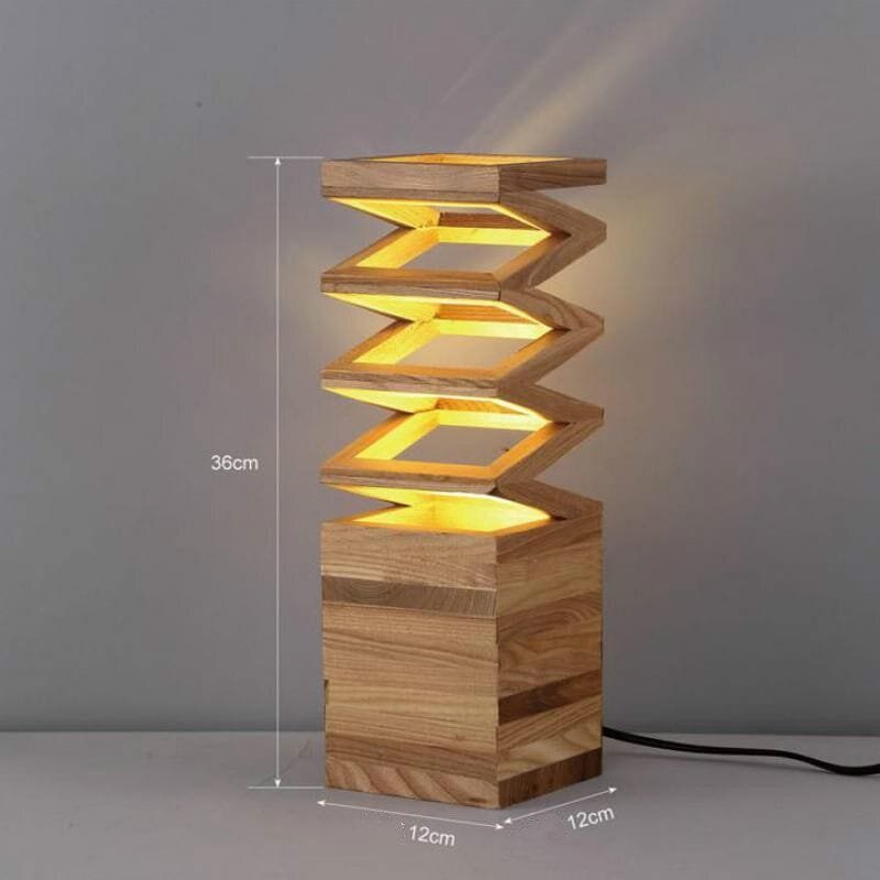 Lampe de Chevet Trépied en Bois de Palette Naturelle et Rustique 2 la taille de la lampe de chevet en bois de palette