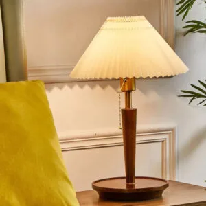 Lampe de Chevet en Bois Flotté Rétro pour une Ambiance Feutrée