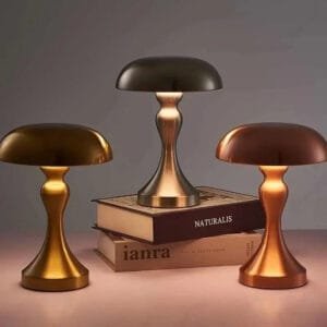 Lampe de Chevet Tactile Dorée pour un éclairage élégant et Apaisant