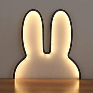 Lampe Veilleuse Lapin Design pour Enfants et Intérieurs Modernes