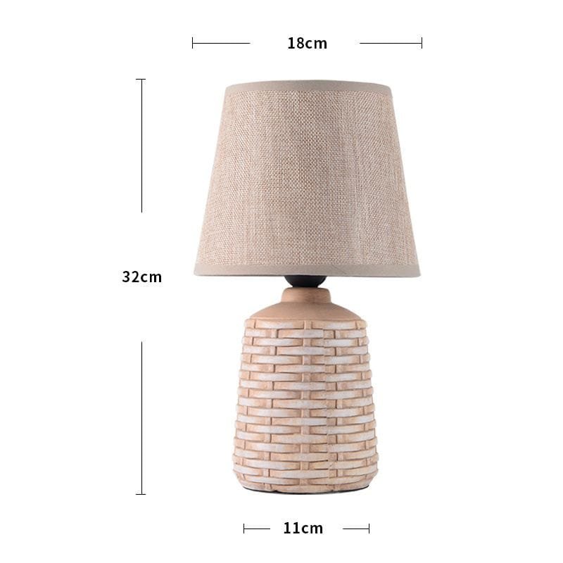 Petite Lampe de Chevet Bois à Poser en Matériaux Durables 2 Taille de la petite lampe de chevet bois à poser