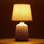 Petite Lampe de Chevet Bois à Poser en Matériaux Durables