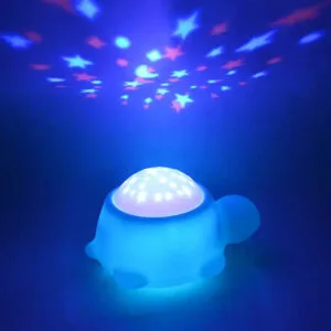 Veilleuse Bébé Tortue: étoiles et Douce Lumière pour bien Dormir