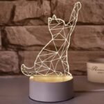 veilleuse chat 3d blanc lallie ideal pour apaiser votre enfant 905 1