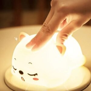 veilleuse chat led lalliee douce pour le sommeil des enfants 323 1