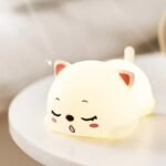 veilleuse chat led lalliee douce pour le sommeil des enfants 571 1