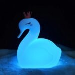 Veilleuse Cygne Colorée pour Enfants, Tactile et Souple