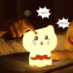 veilleuse enfant chat multicolore pour un sommeil paisible 675 1