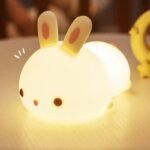 veilleuse lapin une lumiere douce et mignonne a 6 couleurs 332 1