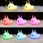Veilleuse Led Lapin pour Apaiser les Terreurs Nocturnes des Enfants