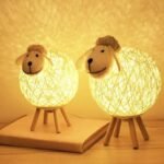 veilleuse mouton artisanale en laine douce pour enfant 849 1