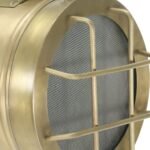 Lampadaire design trépied – Projecteur laiton, manguier massif, 94 à 165 cm